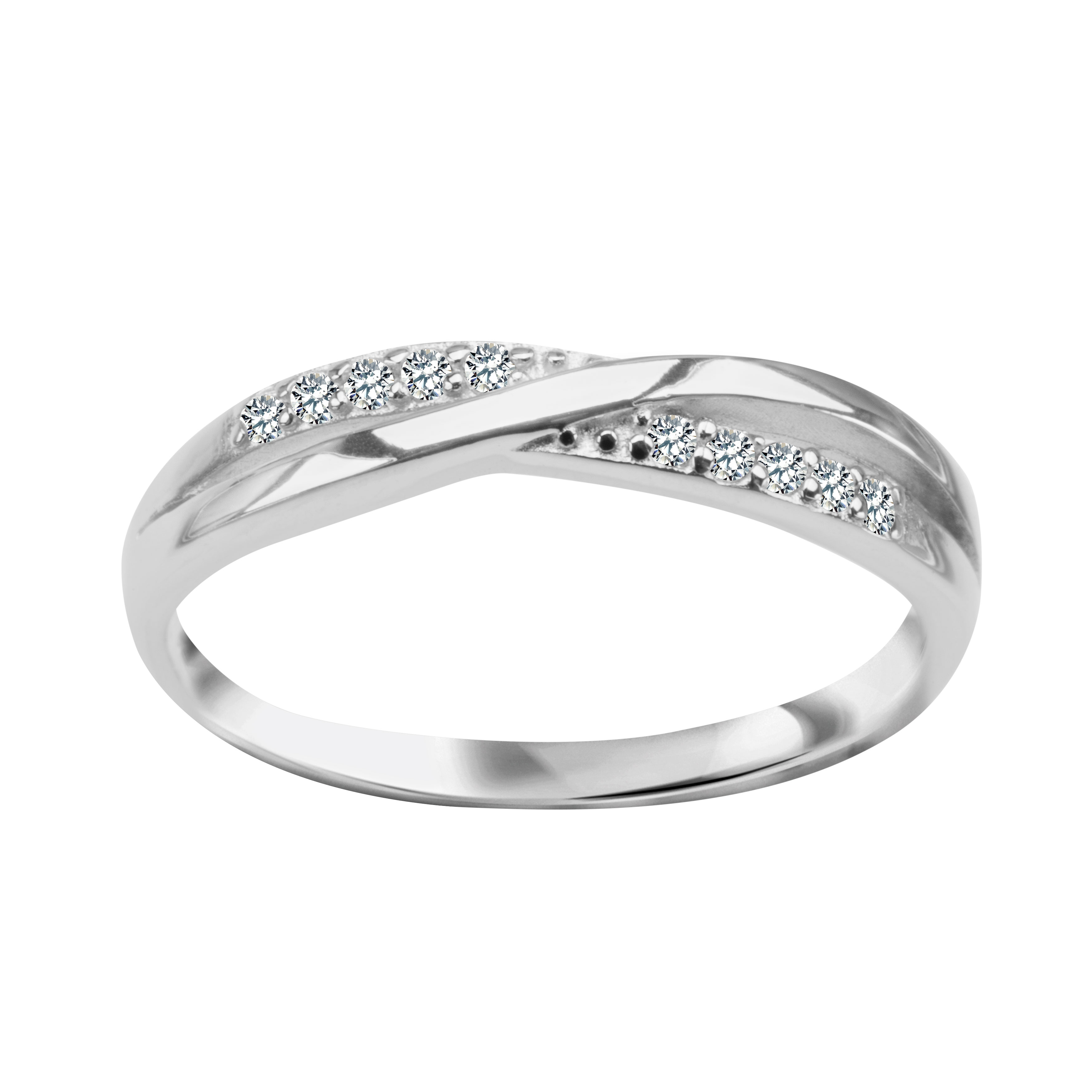 YES Pierścionek srebrny z cyrkoniami - Scarlet