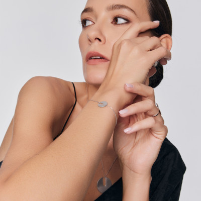 Bransoletka srebrna - Halo