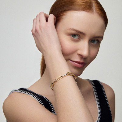 Bransoletka złota - Chains