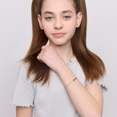 Bransoletka złota - anioł - Mini