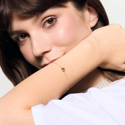 Bransoletka złota - kulka