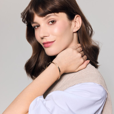 Bransoletka złota sztywna