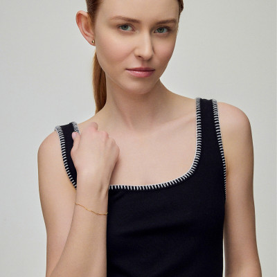 Bransoletka złota - kulki
