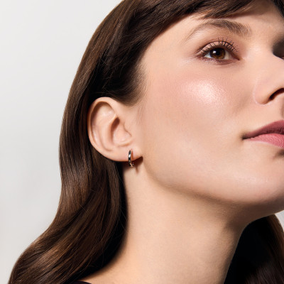 Kolczyki srebrne - koła - 1,4 cm - Simple