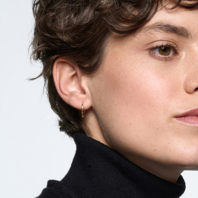 Kolczyki złote - koła 