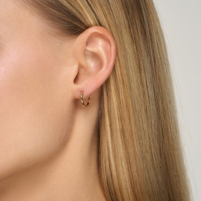 Kolczyki złote - koła - 1,2 cm