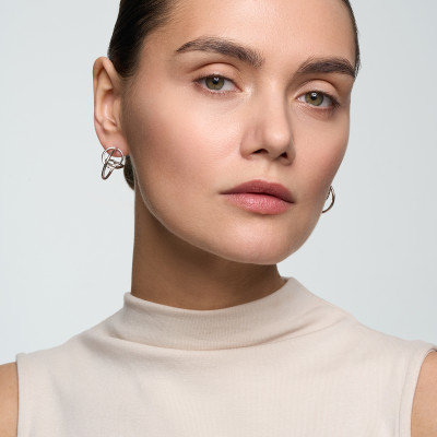 Kolczyki srebrne - Twist 