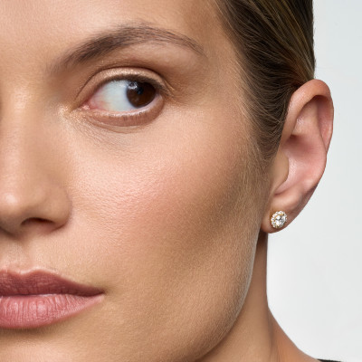 Kolczyki złote z diamentami laboratoryjnymi YES Responsible Diamond - Metropolitan