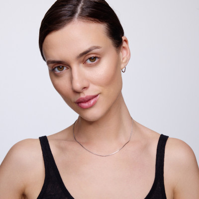 Łańcuszek srebrny - spiga - 1,2 mm