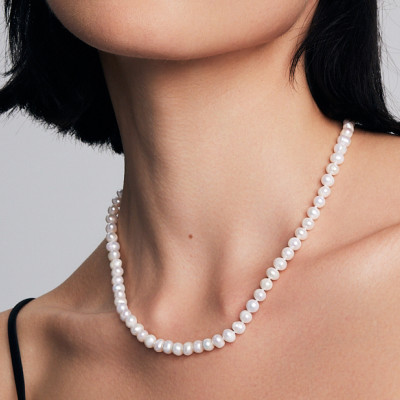 Naszyjnik z białych pereł - Pearls