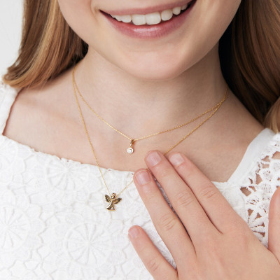 Zawieszka złota z diamentami - 0,05 ct - Metropolitan