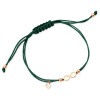 bransoletka-srebrna-pozłacana-na-zielonym-sznurku-nieskończoność-hippie-1