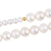 Bransoletka srebrna pozłacana z pereł - Pearls