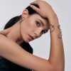 Bransoletka srebrna sztywna - kulki - Cossmo