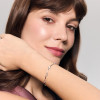 Bransoletka srebrna z cyrkoniami - Unique 