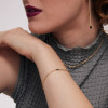 Bransoletka złota z cyrkonią - Chains