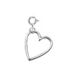 Zawieszka srebra charms - serce - Love Story 