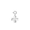 Zawieszka srebrna charms - koniczyna - Love Story