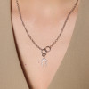 Zawieszka srebrna charms - podkowa - Love Story