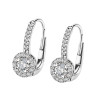 Kolczyki z białego złota z diamentami - 0,98 ct - Metropolitan