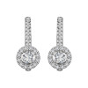 Kolczyki z białego złota z diamentami - 0,98 ct - Metropolitan