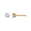 Kolczyki złote z diamentem YES Hearts & Arrows - Stella