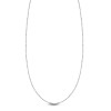 Łańcuszek srebrny - kulki - 1 mm