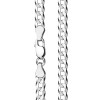 Łańcuszek srebrny - pancerka - 4 mm