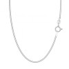 Łańcuszek srebrny - żmijka - 1 mm