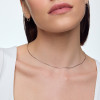 Łańcuszek srebrny - żmijka - 1 mm