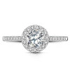 Pierścionek z białego złota z diamentem YES Hearts & Arrows - 1,0 ct - Metropolitan