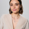 Naszyjnik srebrny kaskadowy - piórko 