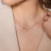Naszyjnik z białego złota z diamentem - Valentine