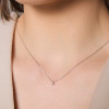 Naszyjnik z białego złota z diamentem - Valentine