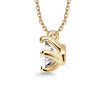 Naszyjnik złoty z diamentem laboratoryjnym YES Responsible Diamond - 0,33 ct - Valentine