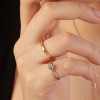 Pierścionek złoty z diamentami - YES Rings