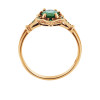 Pierścionek złoty ze szmaragdami - Kolekcja Wiktoriańska