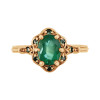 Pierścionek złoty ze szmaragdami - Kolekcja Wiktoriańska