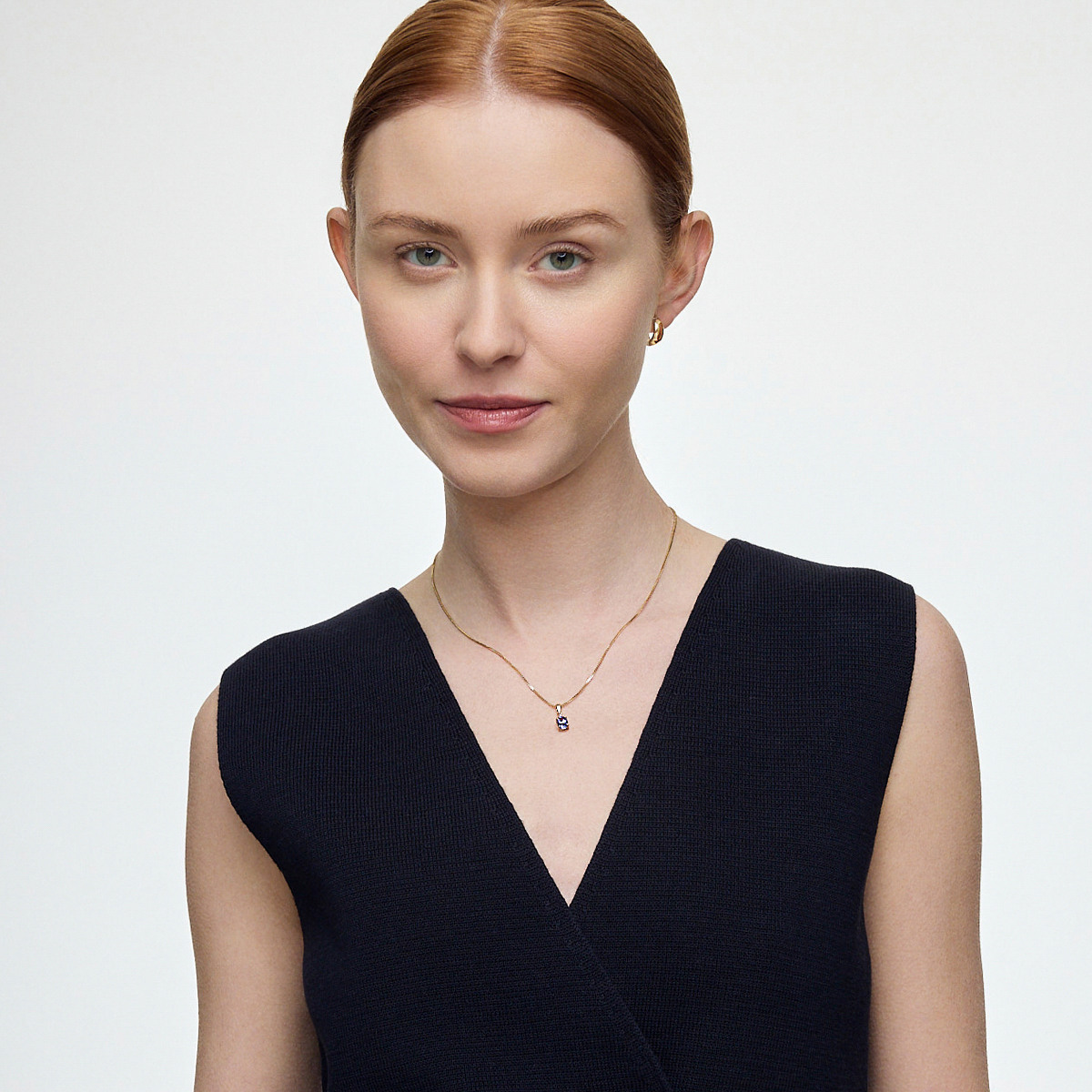 Zawieszka złota z tanzanitem i diamentami (15768 - 48469)