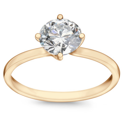 Pierścionek złoty z diamentem laboratoryjnym YES Responsible Diamond -1 ct - Valentine