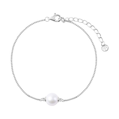 Bransoletka srebrna z perłą - Pearls