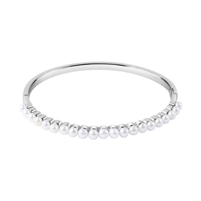 Bransoletka srebrna z perłami - Pearls