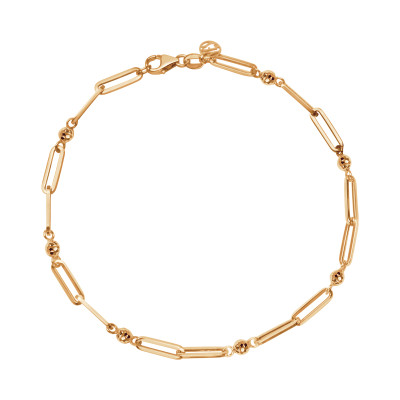 Bransoletka złota - kulki - Chains 