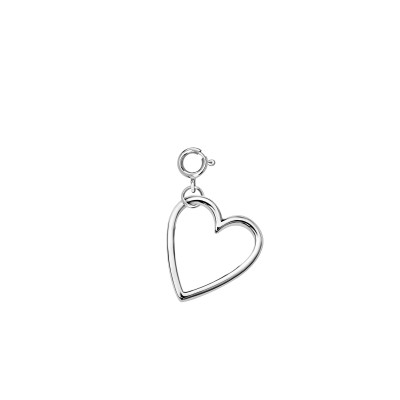 Zawieszka srebra charms - serce - Love Story 