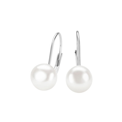 Kolczyki srebrne z perłami - Pearls