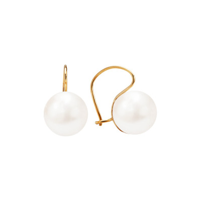 Kolczyki złote z perłą - Pearls