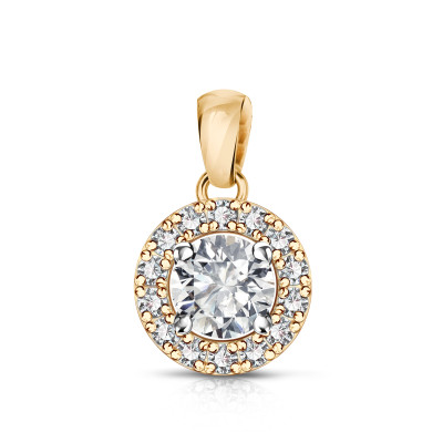Zawieszka złota z diamentami - 0,48 ct - Metropolitan
