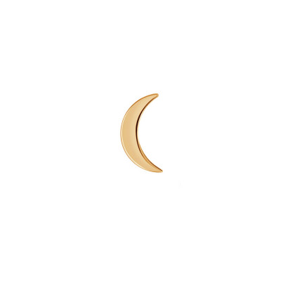 Kolczyk srebrny pozłacany - księżyc - Eclipse
