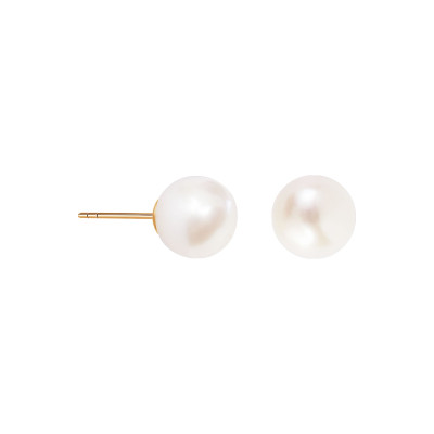 Kolczyki złote z perłami - Pearls