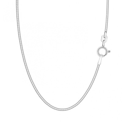 Łańcuszek srebrny - żmijka - 1 mm